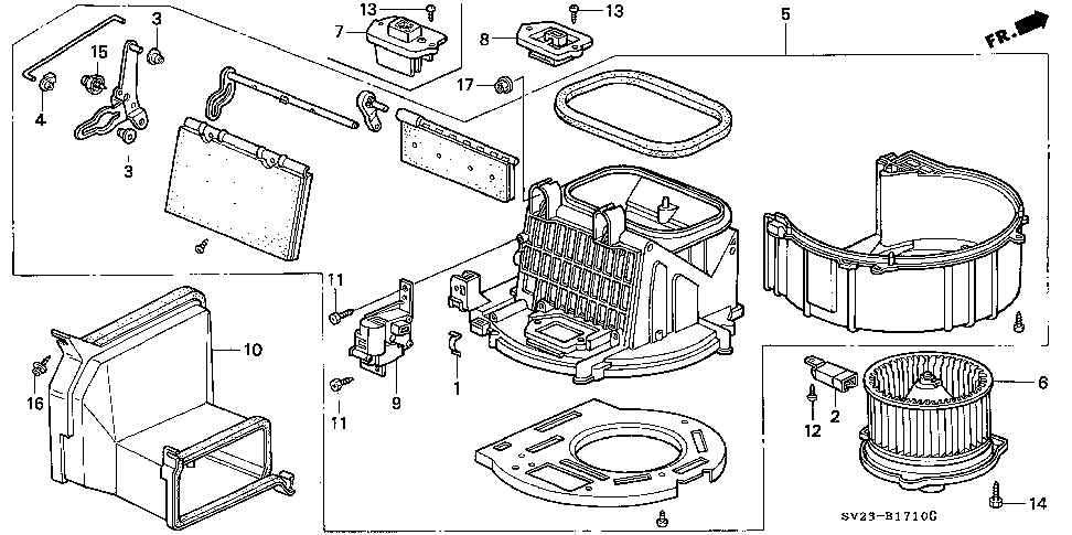 79810-SV4-A01 - DUCT, HEATER