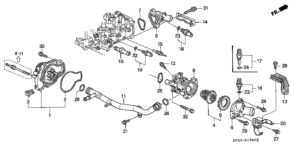 19311-P0A-000 - COVER, THERMOSTAT