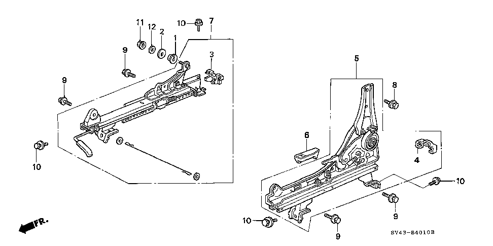 81550-SV1-A02 - SLIDE, L. RECLINING (OUTER)