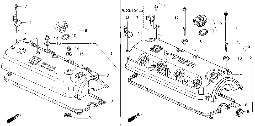 12310-P0D-000 - COVER, CYLINDER HEAD
