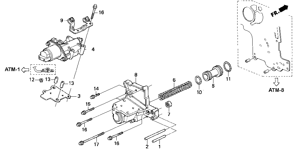 27414-PW4-020 - PLATE, THROTTLE SEPARATING