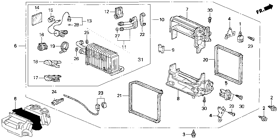 80283-SW5-A01 - COVER, EXPANSION VALVE (UPPER)