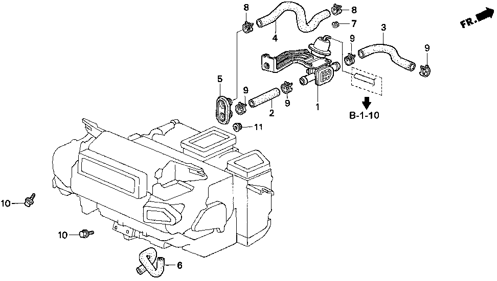 79725-SW5-A00 - HOSE, WATER OUTLET
