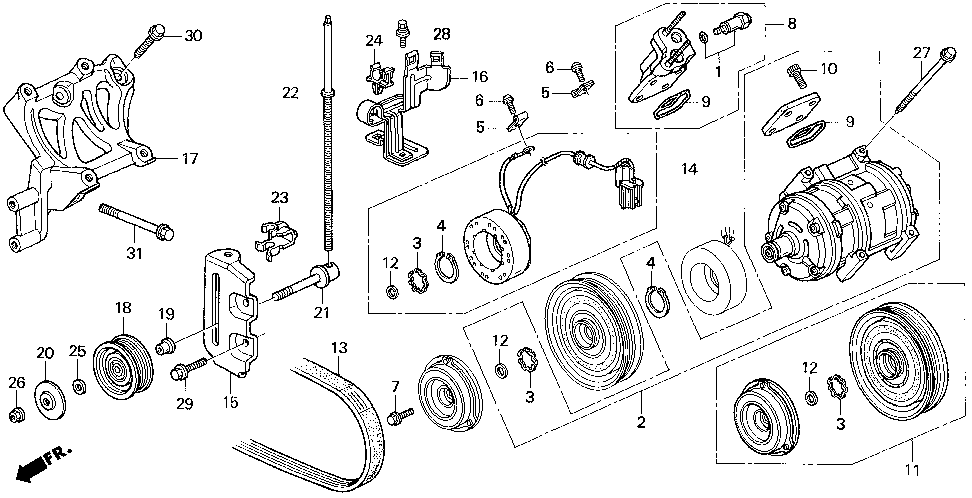 38926-P1R-000 - STAY, IDLE PULLEY