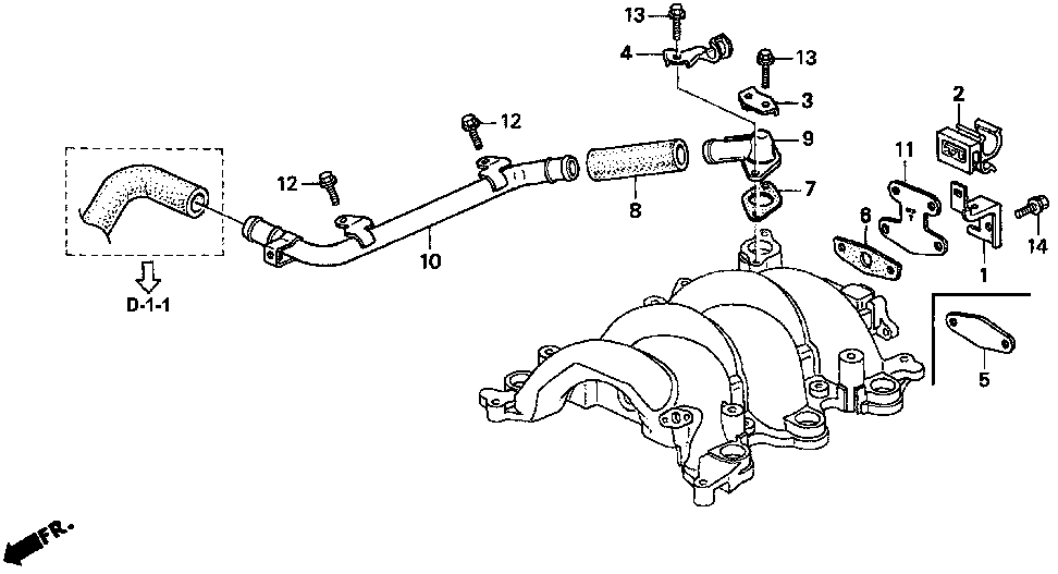 18798-P5G-000 - PIPE, AIR IN.