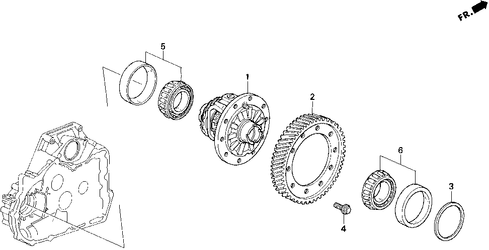 41100-P1B-000 - DIFFERENTIAL