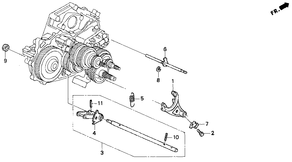 24111-PX4-000 - FORK, REVERSE SHIFT