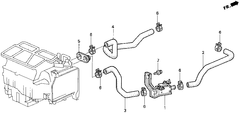 79721-SV4-000 - HOSE A, WATER INLET