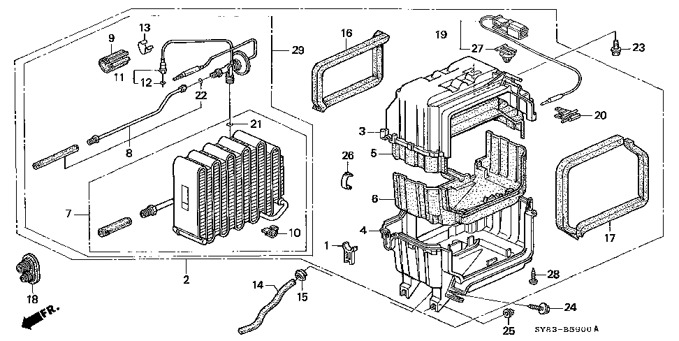 80287-SV4-A00 - SEAL, EVAPORATOR (OUTER)