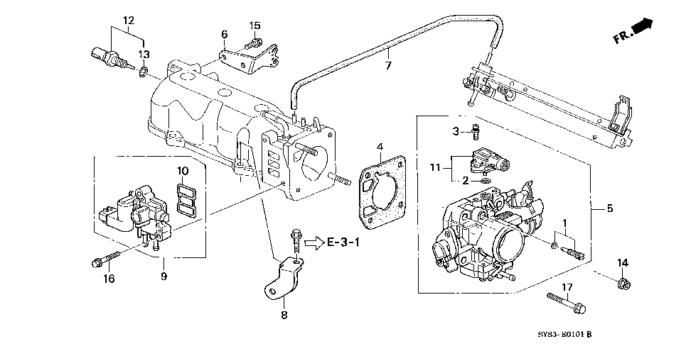 16176-PAA-A02 - GASKET, THROTTLE BODY (NIPPON LEAKLESS)