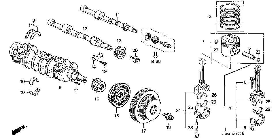 13211-PAH-T01 - BEARING A, CONNECTING ROD (BLUE) (DAIDO)
