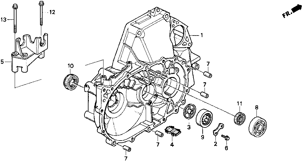 21000-P0S-325 - CASE, CLUTCH (DOT)
