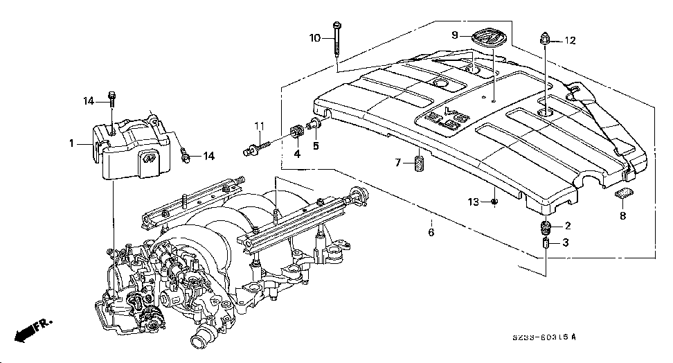 32120-P5A-A00 - COVER ASSY., ENGINE (ACURA)