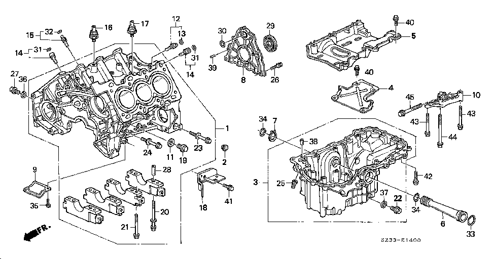 11950-P5A-000 - STIFFENER, RR. ENGINE