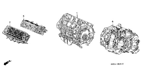 Honda online store : 2000 odyssey engine assy. - transmission assy. parts