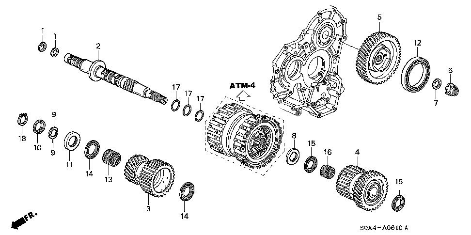 23411-P7T-000 - GEAR, SECONDARY SHAFT LOW