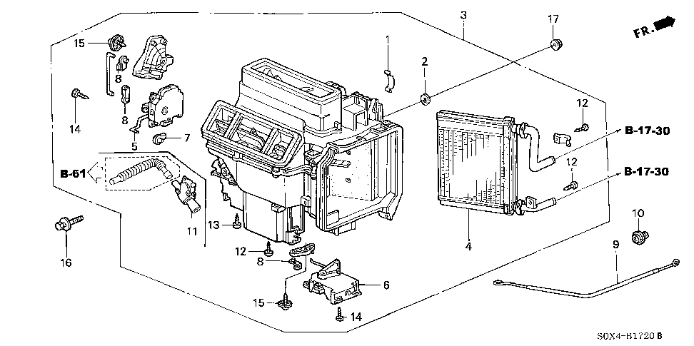 79544-S0X-A00 - CABLE, WATER VALVE CONTROL