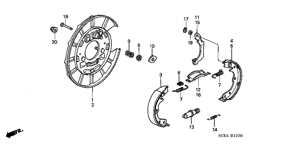 43379-S3V-A01 - WASHER, WAVE