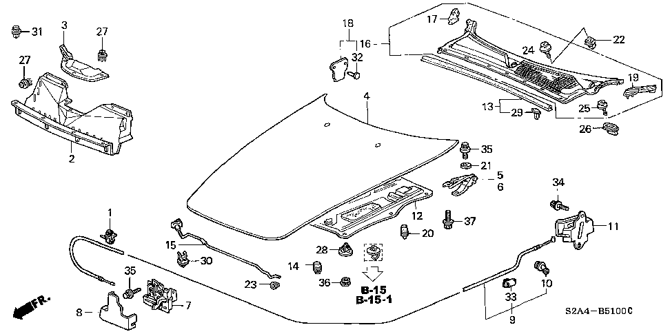 19601-PCX-000 - COVER, AIR GUIDE PLATE
