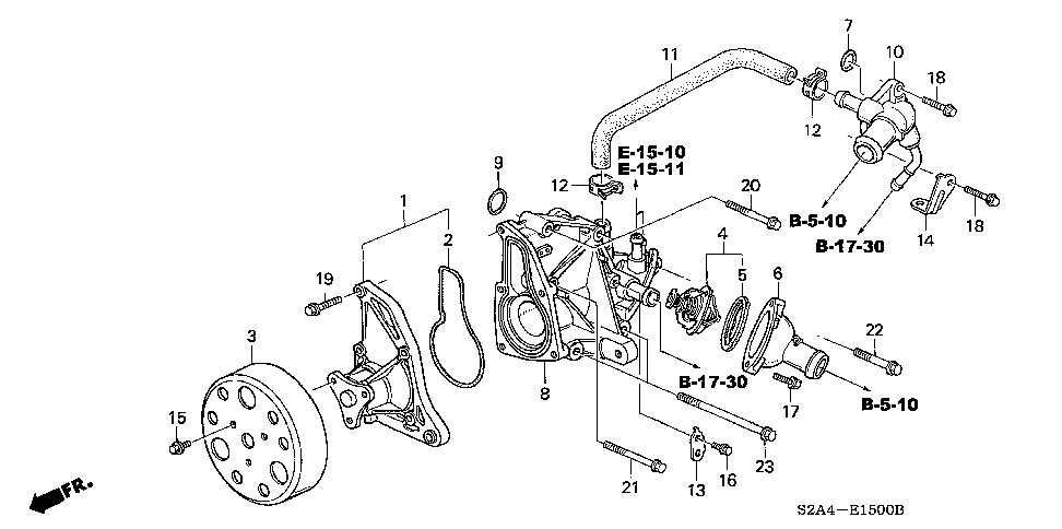 19224-PCX-000 - PULLEY, WATER PUMP