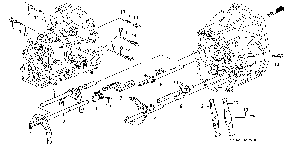 24491-PCY-000 - LEVER, SHIFT (1-2)