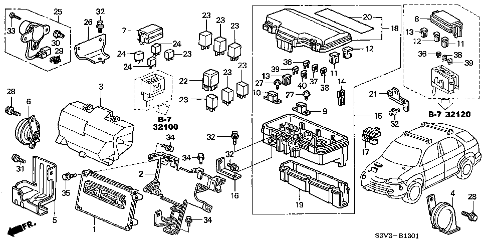 37821-RDJ-A01 - BRACKET, PCM