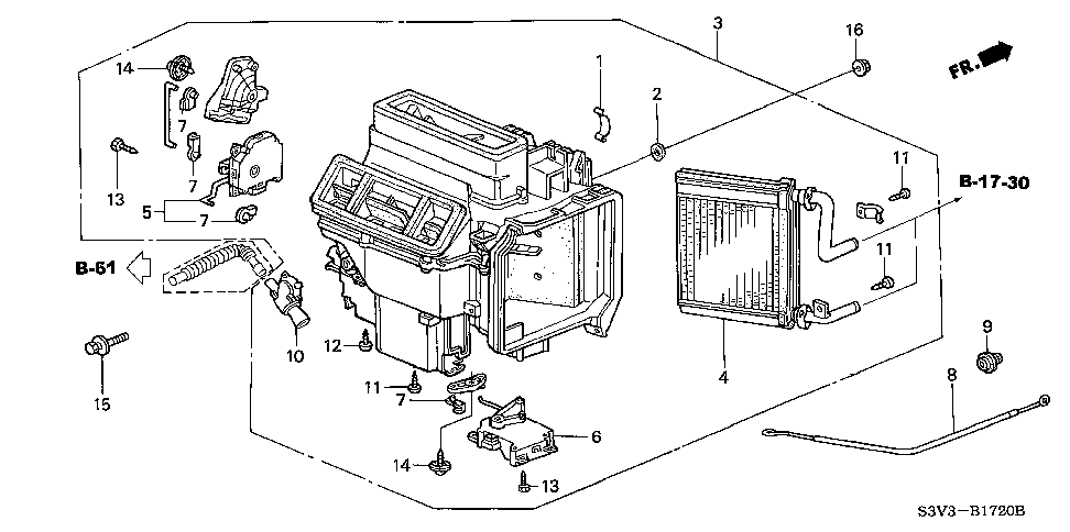 79544-S3V-A00 - CABLE, WATER VALVE CONTROL