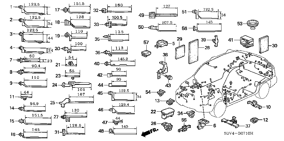 32747-RDJ-A01 - STAY G, ENGINE HARNESS