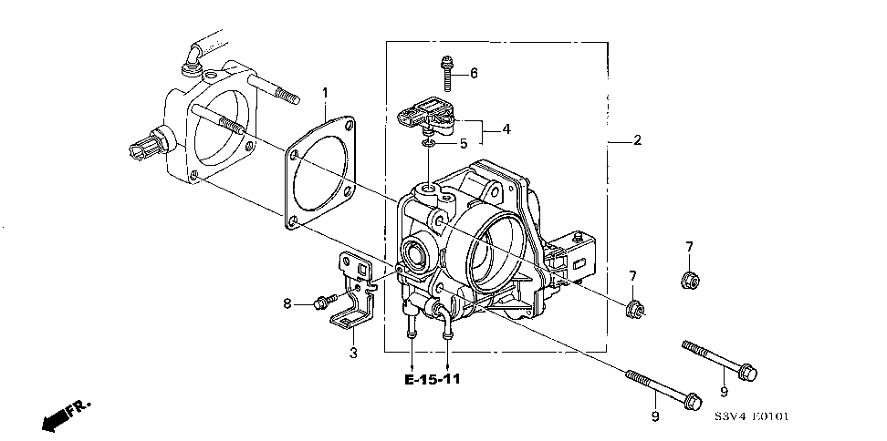 32743-RDJ-A00 - STAY C, ENGINE HARNESS