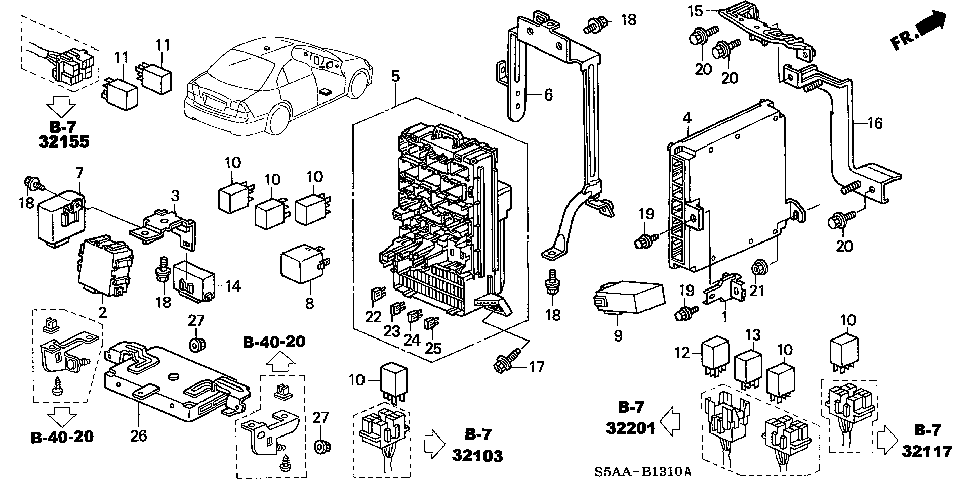 37820-PLR-A13 - CONTROL MODULE, ENGINE (REWRITABLE)