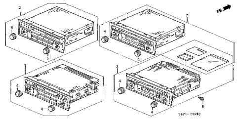 Honda online store : 2002 civic auto radio parts