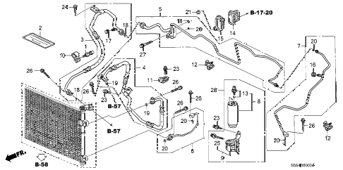 Honda online store : 2004 civic a/c hoses - pipes parts