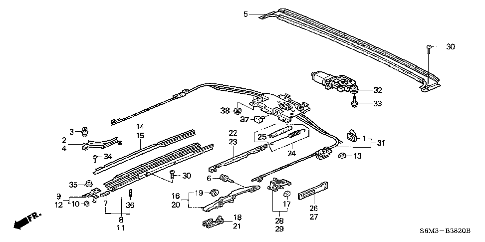 70240-S6M-A01 - CHANNEL, DRAIN