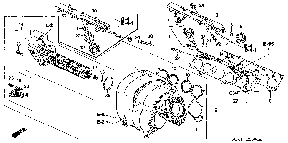 17105-PNA-J01 - GASKET B, INJECTOR BASE