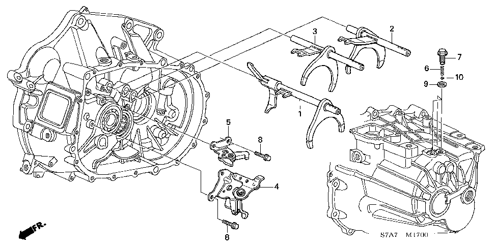 24210-PPP-010 - FORK, GEARSHIFT (3-4)