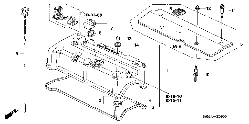 12030-RTA-000 - GASKET SET, HEAD COVER