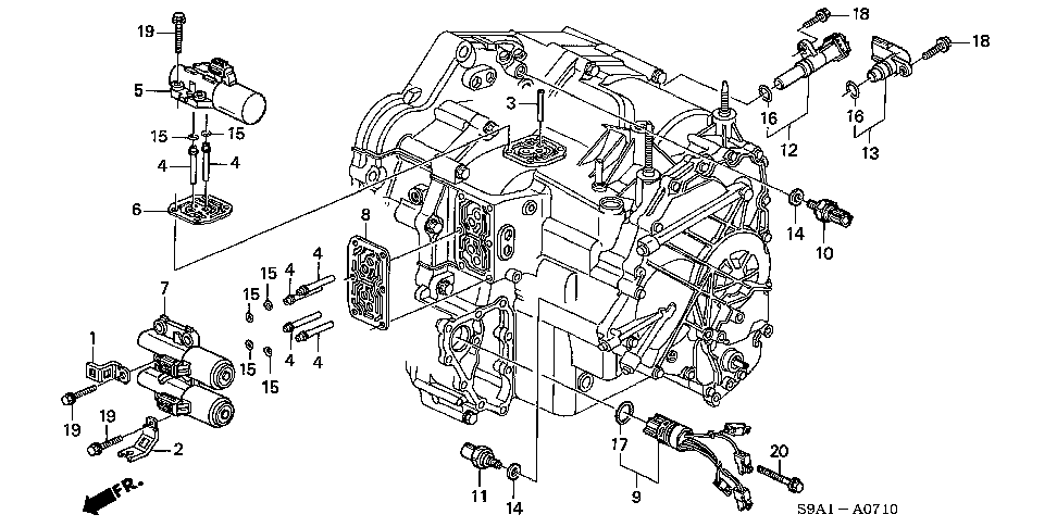 28600-RCL-004 - SWITCH ASSY., AT OIL PRESSURE (SAGINOMIYA)