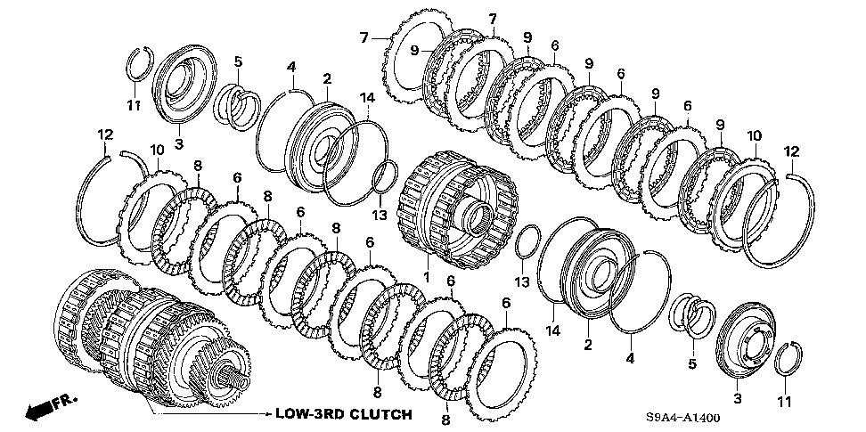 22510-RCL-003 - GUIDE, CLUTCH (1-3)