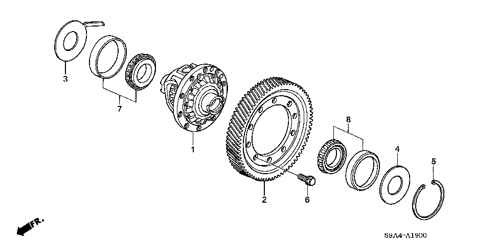 41100-RKY-900 - DIFFERENTIAL