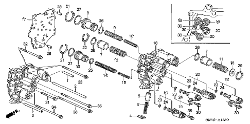 Honda online store : 2007 pilot at accumulator body ('06-) parts