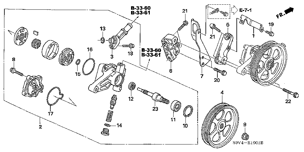 56483-RCA-A01 - PULLEY, POWER STEERING PUMP