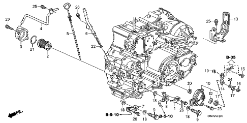 Honda online store : 2008 pilot at oil level gauge - position sensor parts