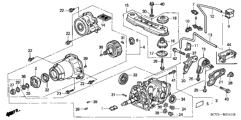 50713-SCW-A01 - STRAP A, RR. DIFFERENTIAL MOUNTING