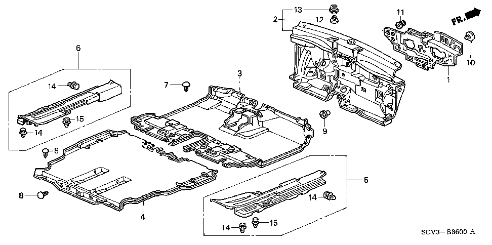 74260-SCV-A02 - INSULATOR, DASHBOARD