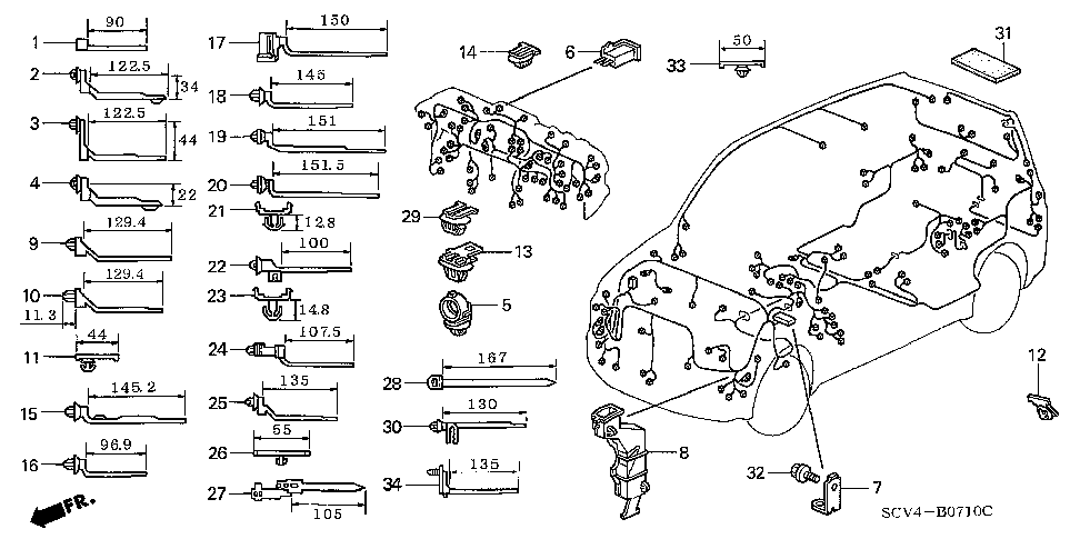 32134-S3A-003 - CAP, CONNECTOR (2P) (MALE)