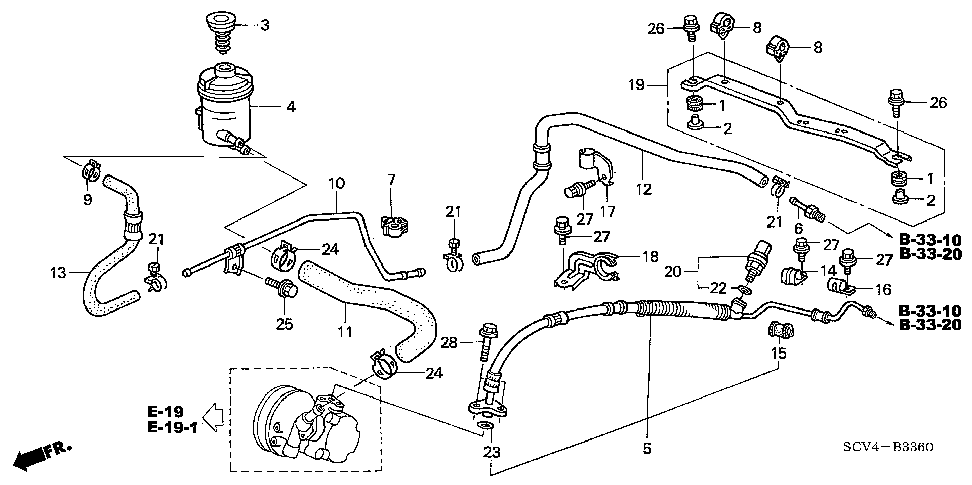53730-SCV-A00 - PIPE, POWER STEERING