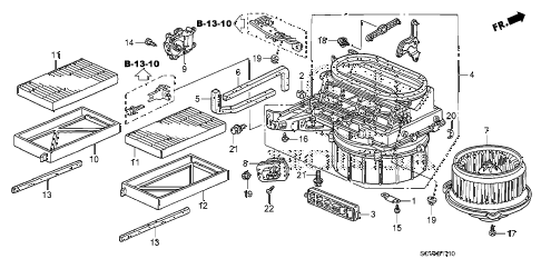  Honda  online store 2008 element  heater blower  parts