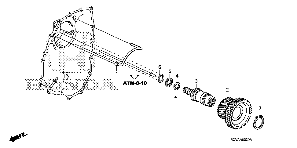 22750-RXH-010 - PIPE, LUBRICATION