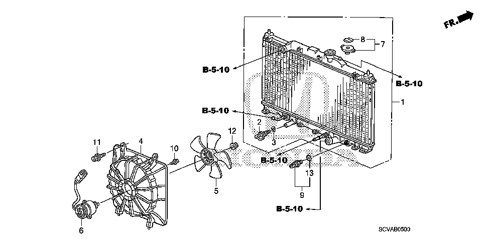 19010-PZD-A62 - RADIATOR (DENSO)