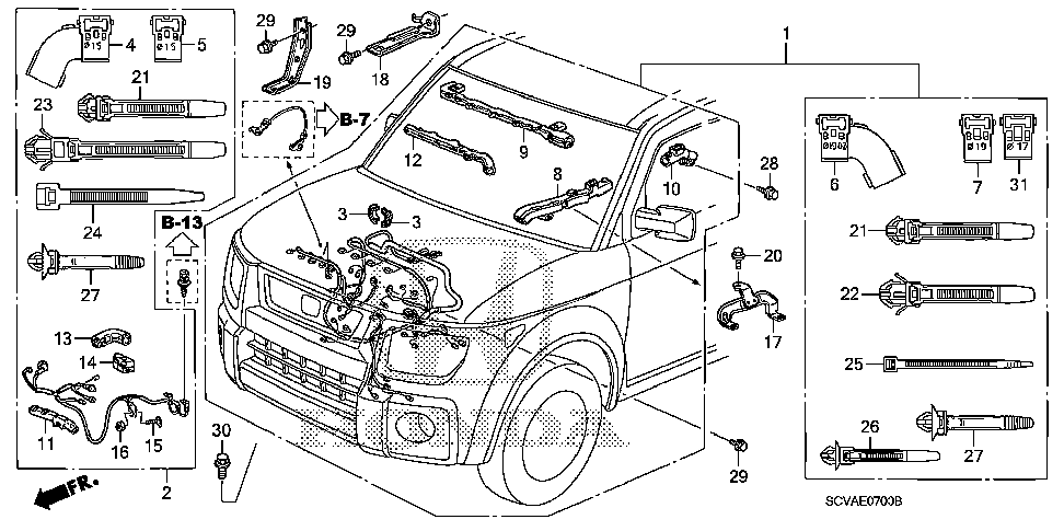 32110-PZD-A61 - WIRE HARNESS, ENGINE